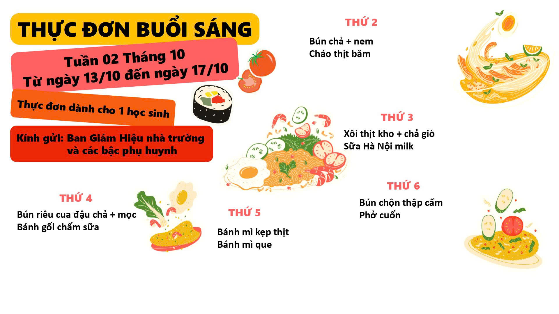 thuc don bua sang