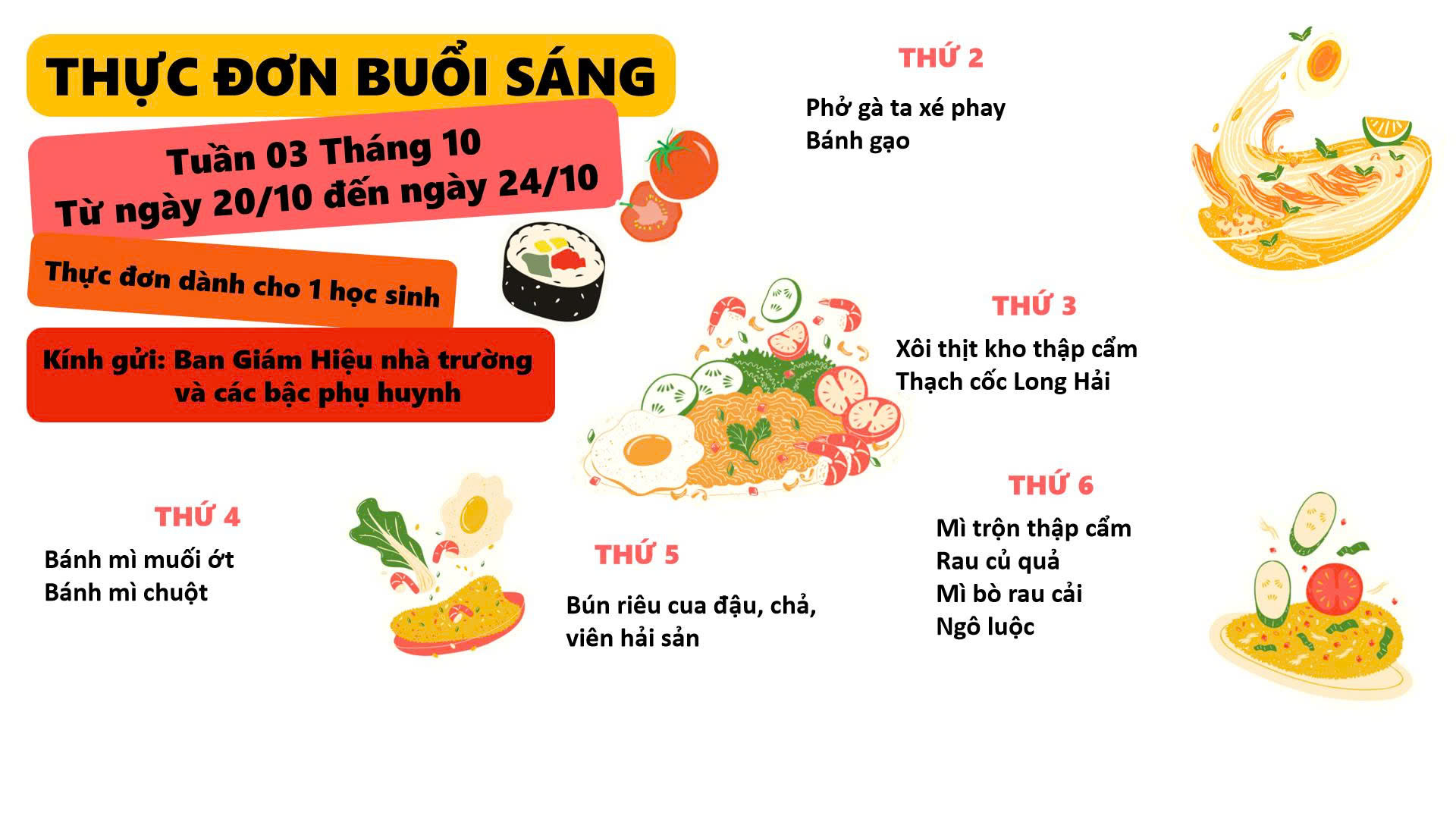 thuc don bua sang